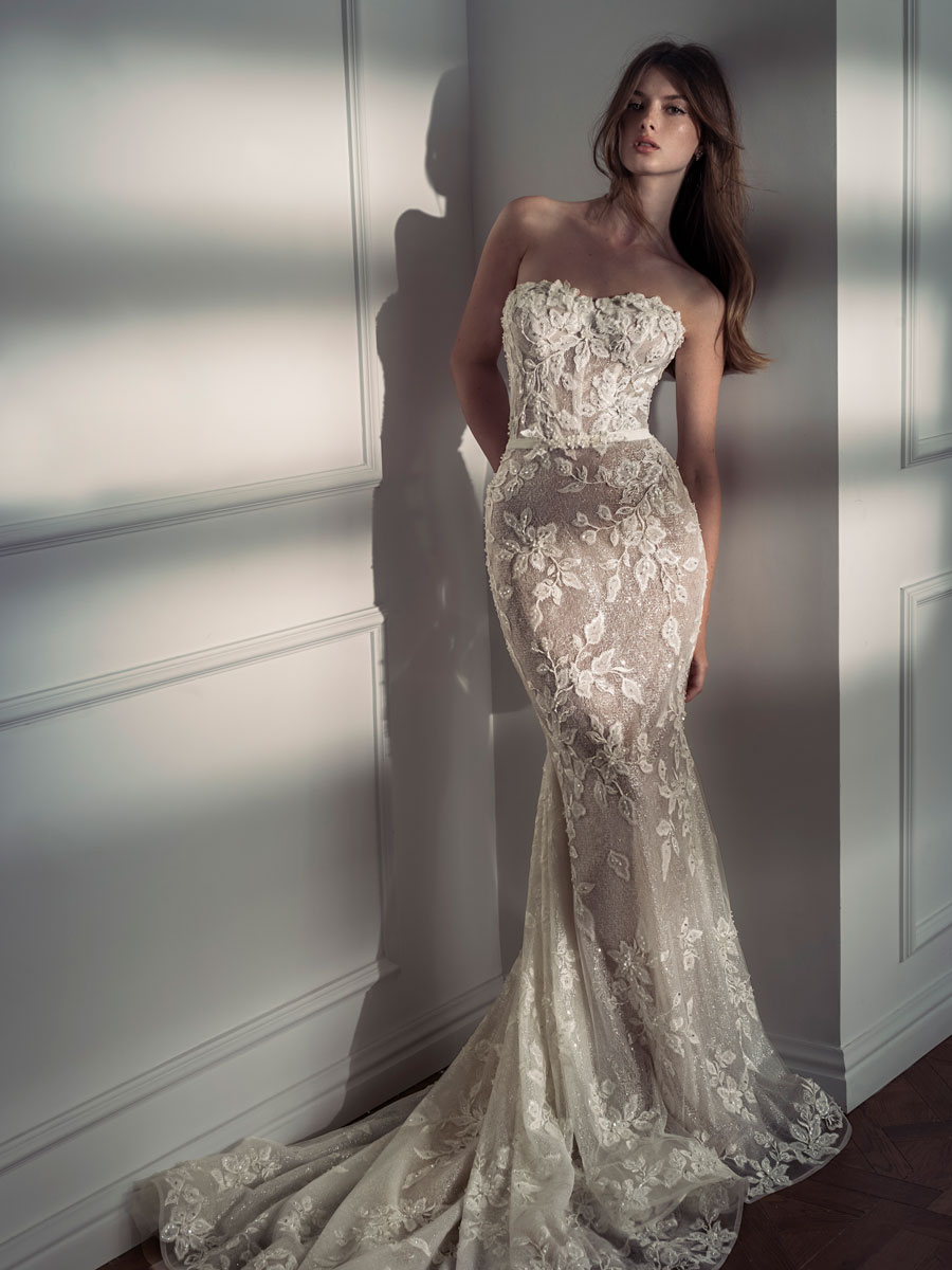 Love Couture Bridal Wedding Dresses Bride in ornate Wedding Dresses.