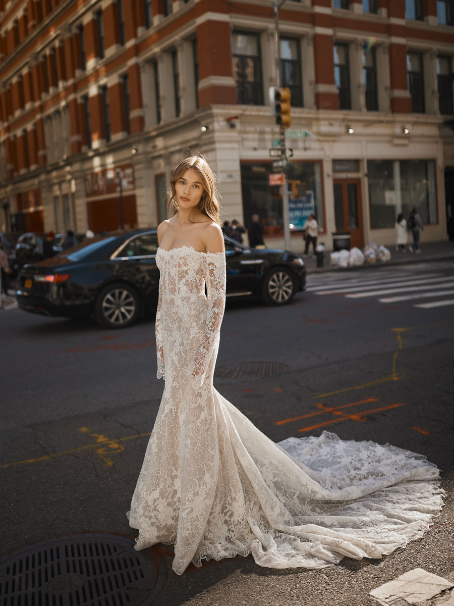 Love Couture Bridal Wedding Dresses Woman in ethereal Wedding Dresses.