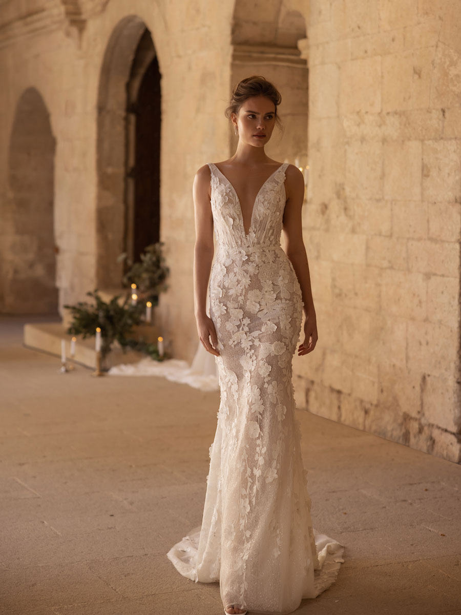 Bride showcasing a whimsical Love Couture Bridal Wedding Dresses.