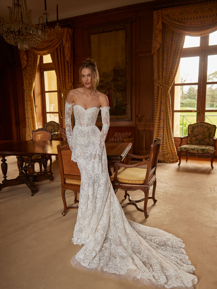 Love Couture Bridal Wedding Dresses Bride in a stunning, detailed Wedding Dresses.