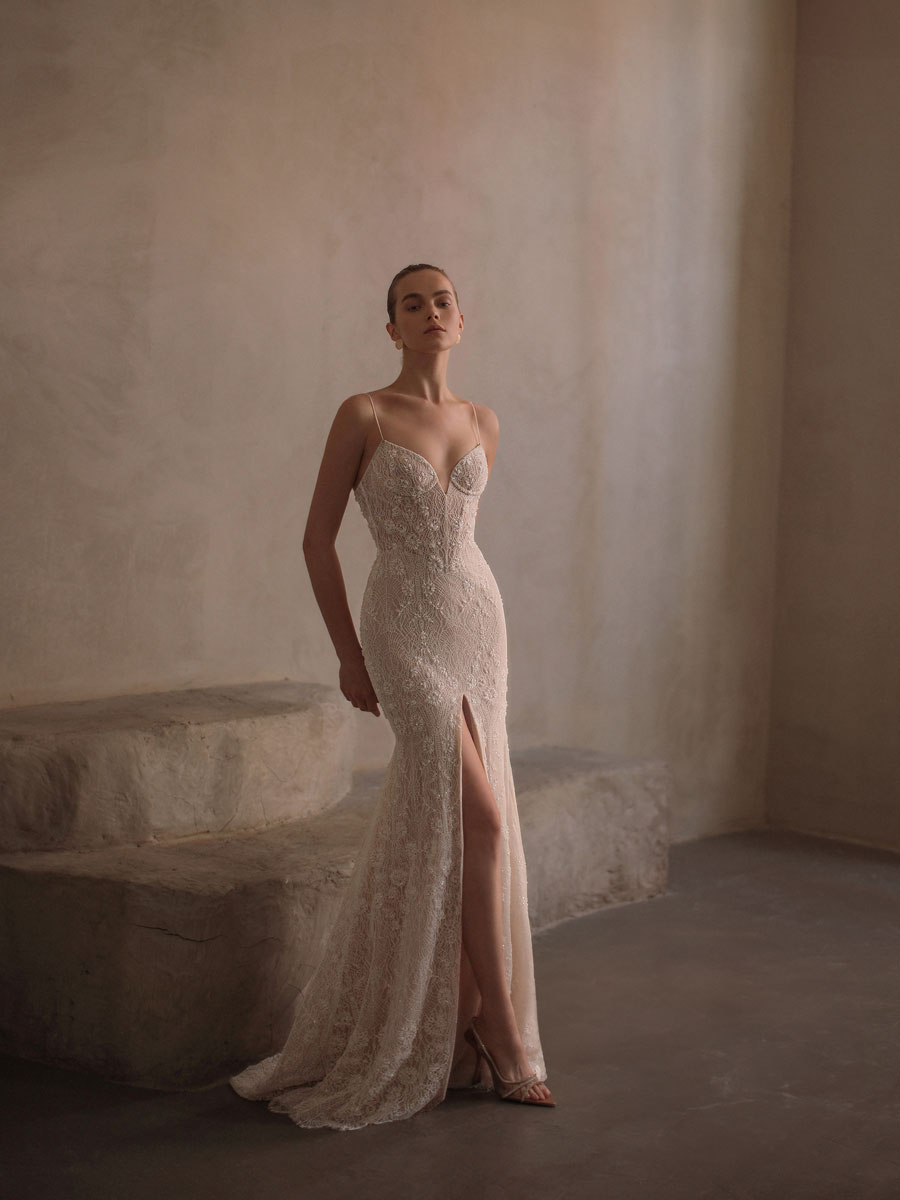 Bride in a refined, princess-style Love Couture Bridal Wedding Dresses.