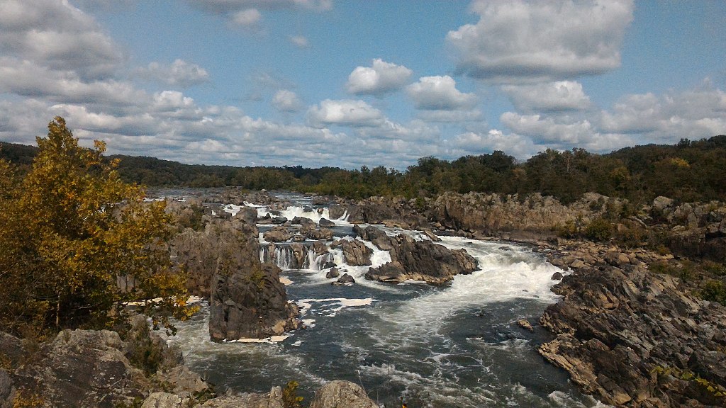 Great Falls from above the waterfront in Potomac Maryland