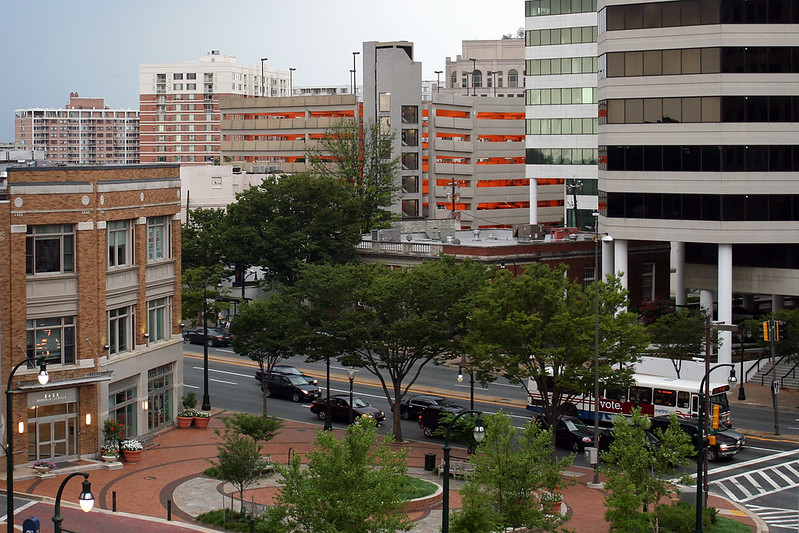 downtown in Silver Spring, Maryland